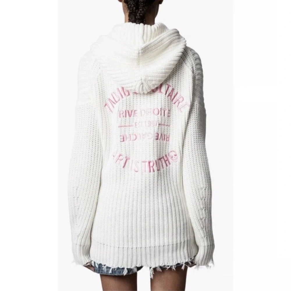 Zadig & Voltaire M/L Anya Cow Blason Cardigan - Picture 12 of 12